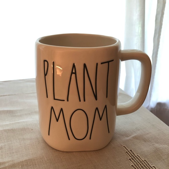 Rae Dunn plant mom mug